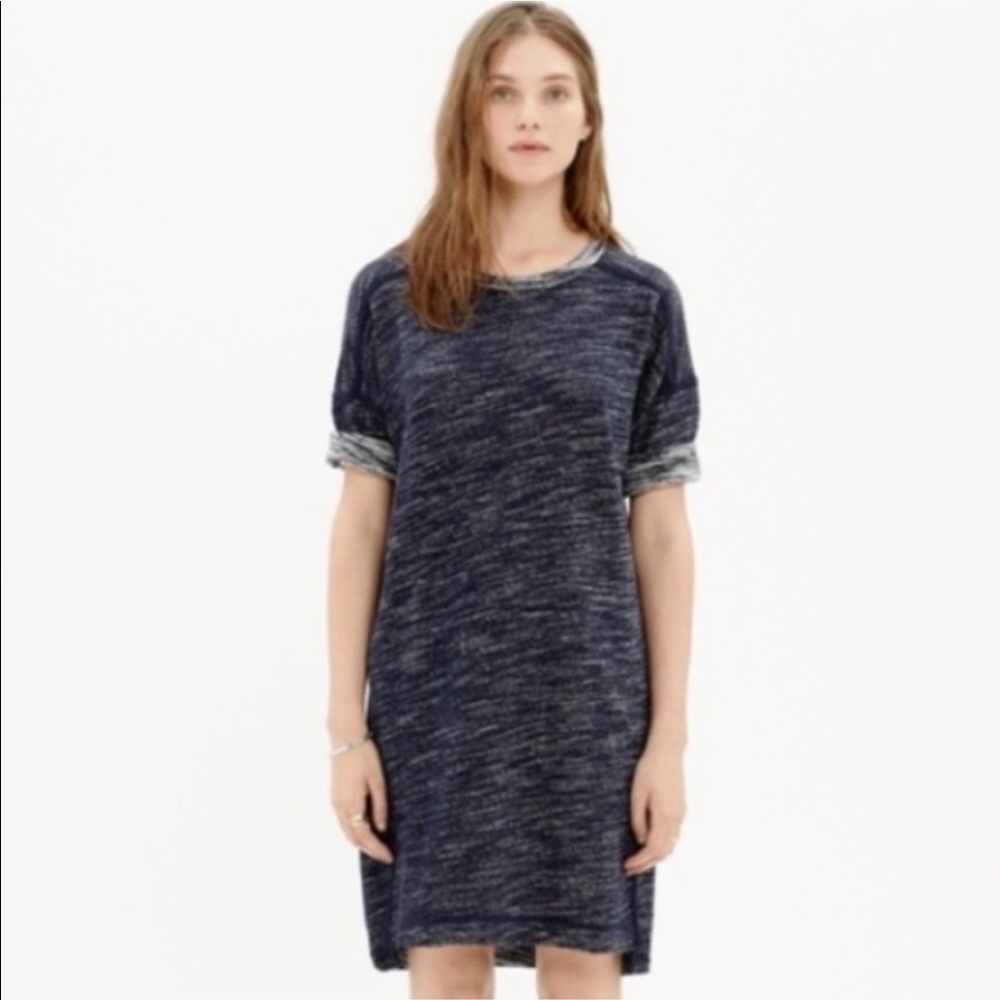 Madewell Dress Navy Knit Short Sleeved Sweater Sml
